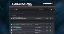 Desktop Screenshot of forums.screwattack.com