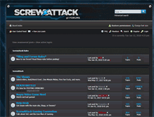 Tablet Screenshot of forum.screwattack.com